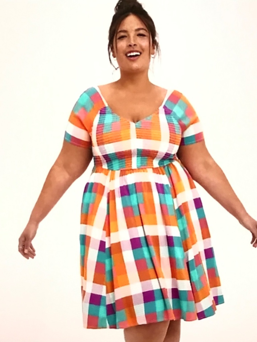 TORRID Challis Smocked Skater Dress Women’s Plus Size 1X